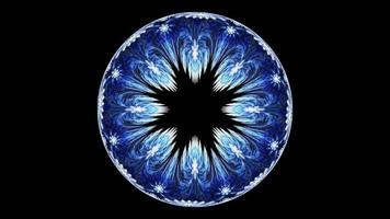 Ball garland Christmas winter on a black background. Ice ball in frost covered with a frosty pattern. 3d illustration photo