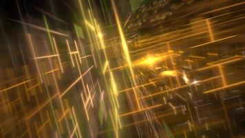 Abstract glowing background digital technology. Hi tech digital interior data center server, business technology blurred Polygonal geometric matrix space, 3D render photo