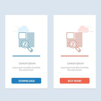 texto de línea zoom lectura azul y rojo descargar y comprar ahora plantilla de tarjeta de widget web vector