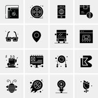 16 Universal Business Icons Vector Creative Icon Illustration to use in web and Mobile Related proje