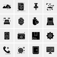 16 Universal Business Icons Vector Creative Icon Illustration to use in web and Mobile Related proje