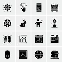 16 Universal Business Icons Vector Creative Icon Illustration to use in web and Mobile Related proje