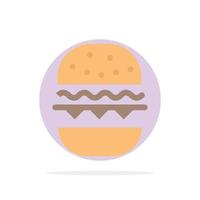 Burger Food Eat Canada Abstract Circle Background Flat color Icon vector