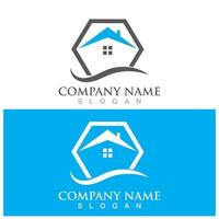 home real estate logo and vector