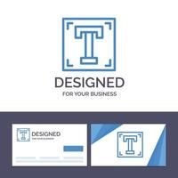 Creative Business Card and Logo template Designer Font Path Program Text Vector Illustration