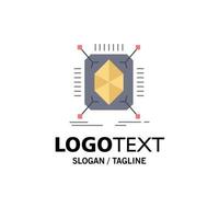 Object prototyping rapid structure 3d Flat Color Icon Vector