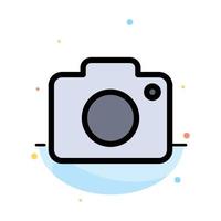 Twitter Image Picture Camera Abstract Flat Color Icon Template vector