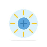 Brightness Interface Ui User Abstract Circle Background Flat color Icon vector