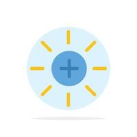 Brightness Interface Ui User Abstract Circle Background Flat color Icon vector