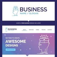 Beautiful Business Concept Brand Name Data vector