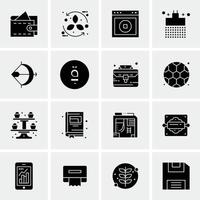 16 Universal Business Icons Vector Creative Icon Illustration to use in web and Mobile Related proje