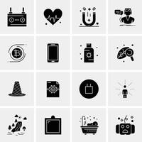 16 Universal Business Icons Vector Creative Icon Illustration to use in web and Mobile Related proje