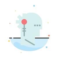 Analytics Critical Human Information Processing Abstract Flat Color Icon Template vector