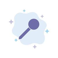 Map Pin Marker Mark Blue Icon on Abstract Cloud Background vector