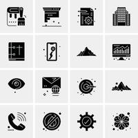 16 Universal Business Icons Vector Creative Icon Illustration to use in web and Mobile Related proje