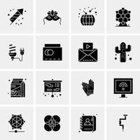 16 Universal Business Icons Vector Creative Icon Illustration to use in web and Mobile Related proje