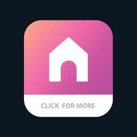 botón de la aplicación móvil de la interfaz de inicio de instagram versión de glifo de android e ios vector