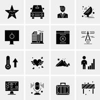 16 Universal Business Icons Vector Creative Icon Illustration to use in web and Mobile Related proje