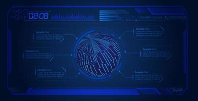 Modern HUD Technology Screen Background vector