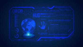 Modern HUD Technology Screen Background vector