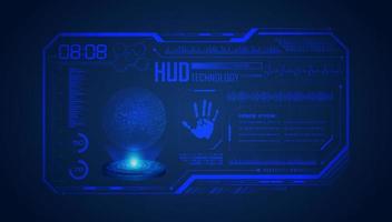 Modern HUD Technology Screen Background vector