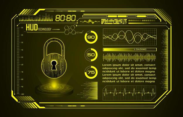 Modern HUD Technology Screen Background