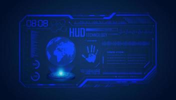 Modern HUD Technology Screen Background vector