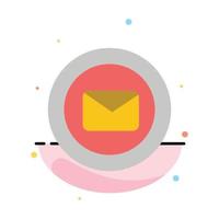Chat Message Support Text Message Typing Abstract Flat Color Icon Template vector