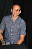 LOS ANGELES, JUN 18 - Chester Bennington at the Linkin Park Rockwalk Inducting Ceremony at the Guitar Center on June 18, 2014 in Los Angeles, CA photo