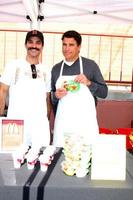 LOS ANGELES, NOV 30 - Jonathon Schaech Ted McGinley at the Hollywood Chamber Of Commerce 17th Annual Police And Fire BBQ at Wilcox Station on November 30, 2011 in Los Angeles, CA photo