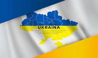 Happy Ukraina independence day background banner template design vector