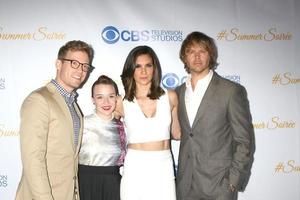 LOS ANGELES, MAY 18 - Barrett Foa, Renee Felice Smith, Daniela Ruah, Eric Christian Olsen at the CBS Summer Soiree 2015 at the London Hotel on May 18, 2015 in West Hollywood, CA photo