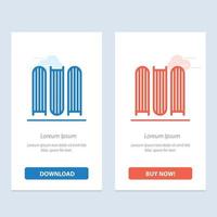 Document Education Files  Blue and Red Download and Buy Now web Widget Card Template vector