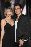 LOS ANGELES, APR 27 - Linsey Godfrey, Marco James Marquez at the 2016 Daytime EMMY Awards Nominees Reception at the Hollywood Museum on April 27, 2016 in Los Angeles, CA photo