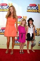 LOS ANGELES, APR 27 - Denise Richards, daughter Lola, friend arrives at the Radio Disney Music Awards 2013 at the Nokia Theater on April 27, 2013 in Los Angeles, CA photo