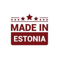 vector de diseño de sello de estonia