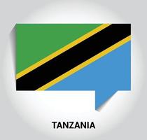 vector de diseño de bandera de tanzania