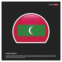 Maldives flag design vector