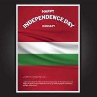 Happy Indpendence day design card vector with flags