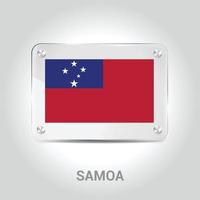 vector de diseño de banderas de samoa