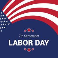 Celebrating Labour day design card vector