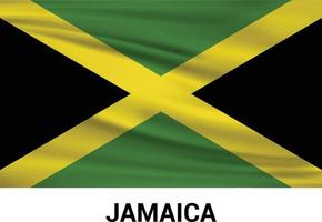 Jamaica flag design vector