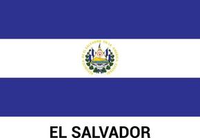 El Salvador flag design vector