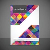 Brochure design with abstract pattern background vector