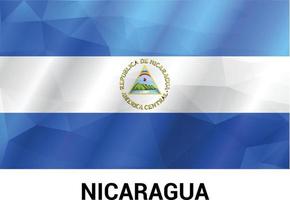 vector de diseño de banderas de nicaragua