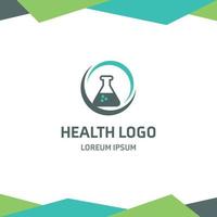 Health logo design with typography vector