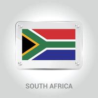 South Africa flag design vector