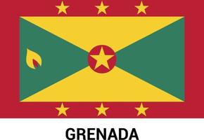 vector de diseño de bandera de granada