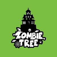 Zombie Party typography design vector