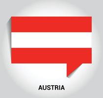 Austria flag design vector